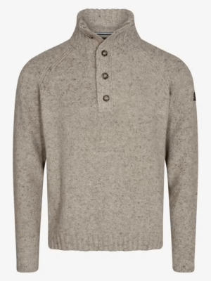 SiaMadeus Donegal's Luxueuze Trui met Knoopkraag voor ultiem comfort en stijl.