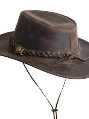 Stoere Outback Leren Cowboyhoed