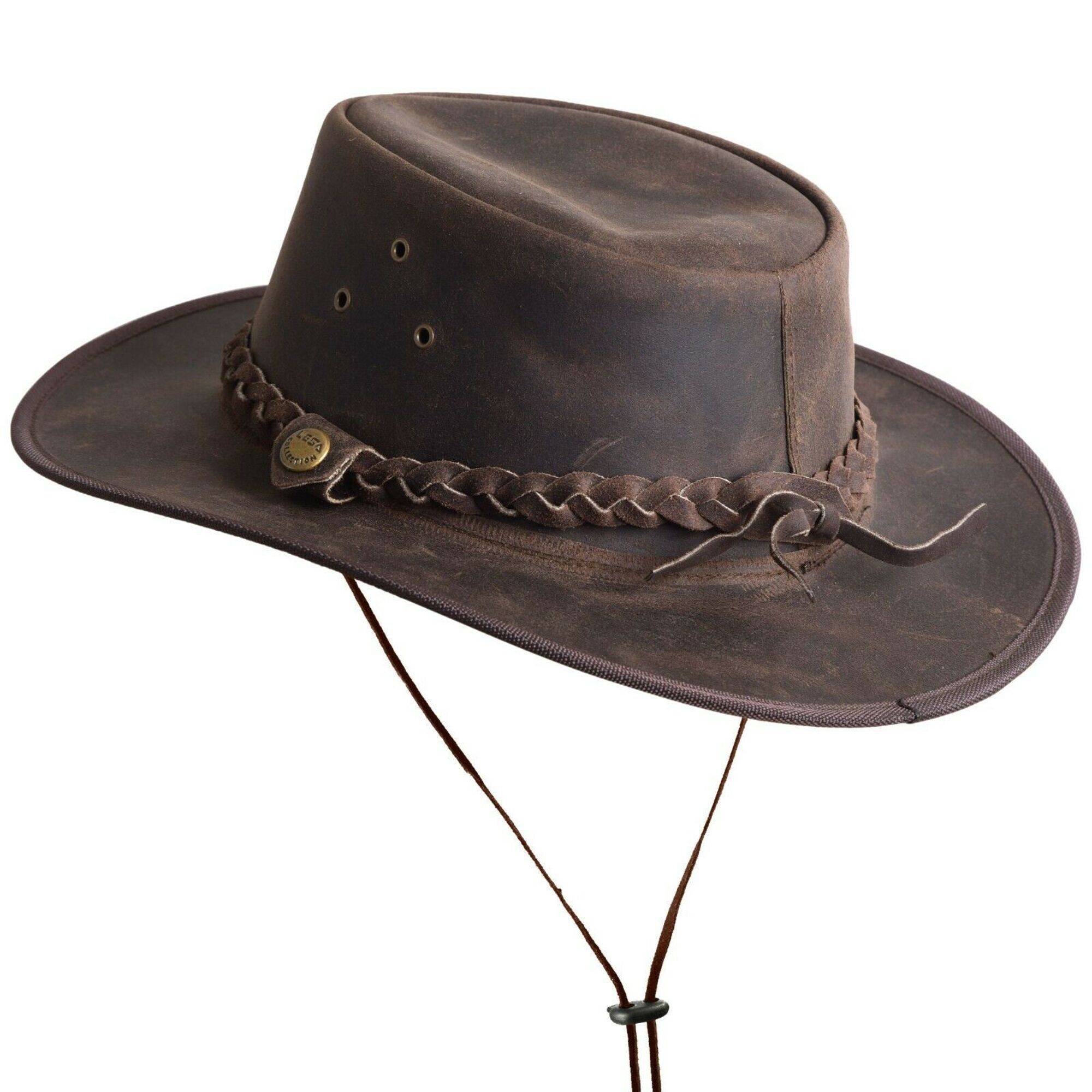 Stoere Outback Leren Cowboyhoed