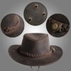 Stoere Outback Leren Cowboyhoed